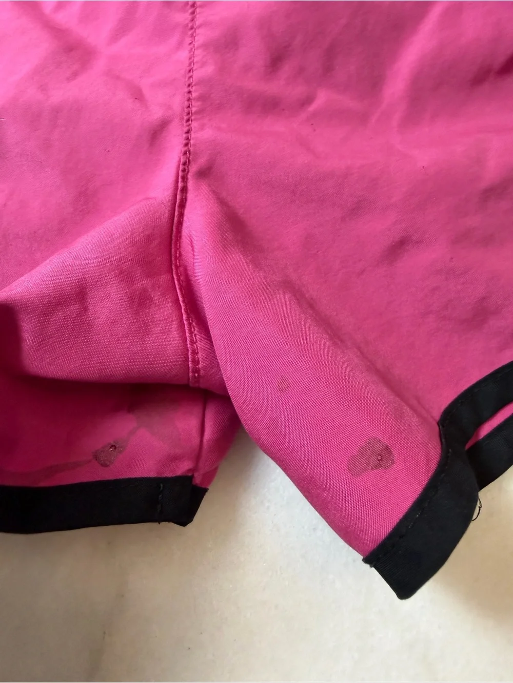 Nike Fuchsia Athletic Shorts with Black & White Trim